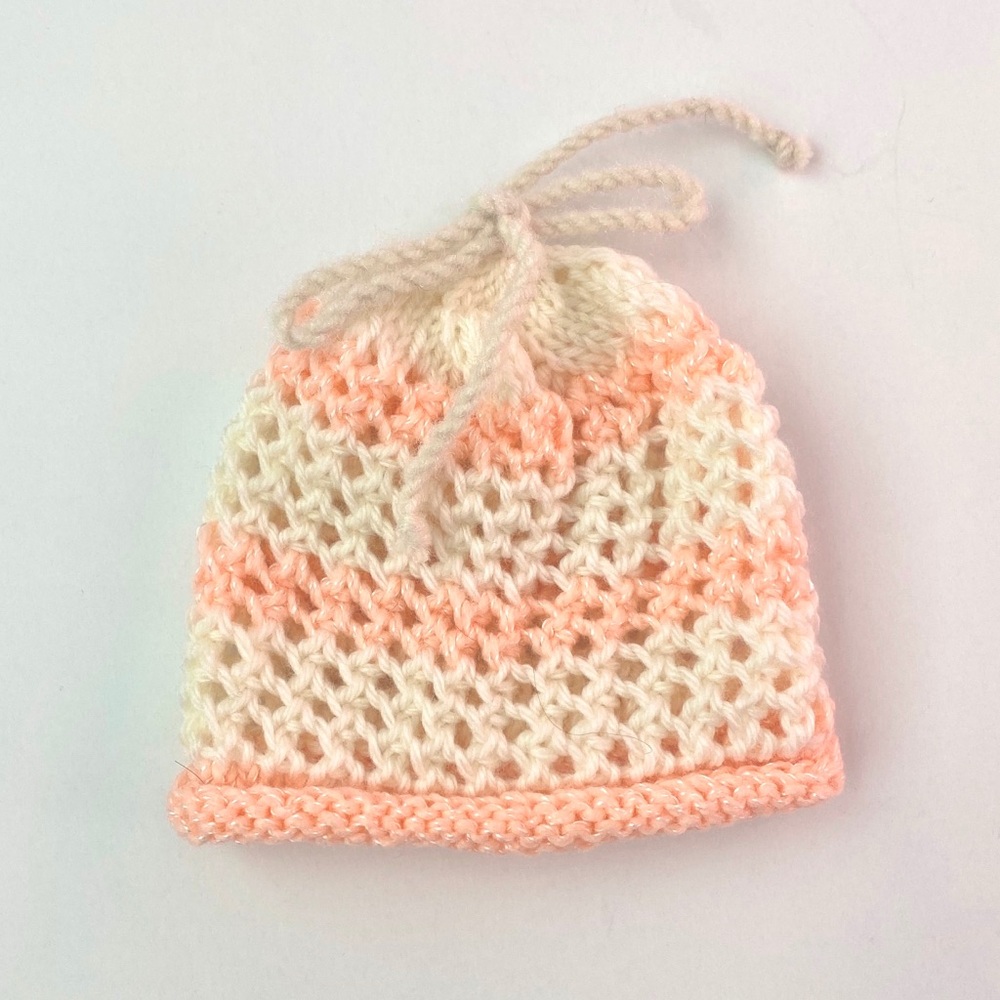 NWOT Handmade Crocheted Baby Girl Hat